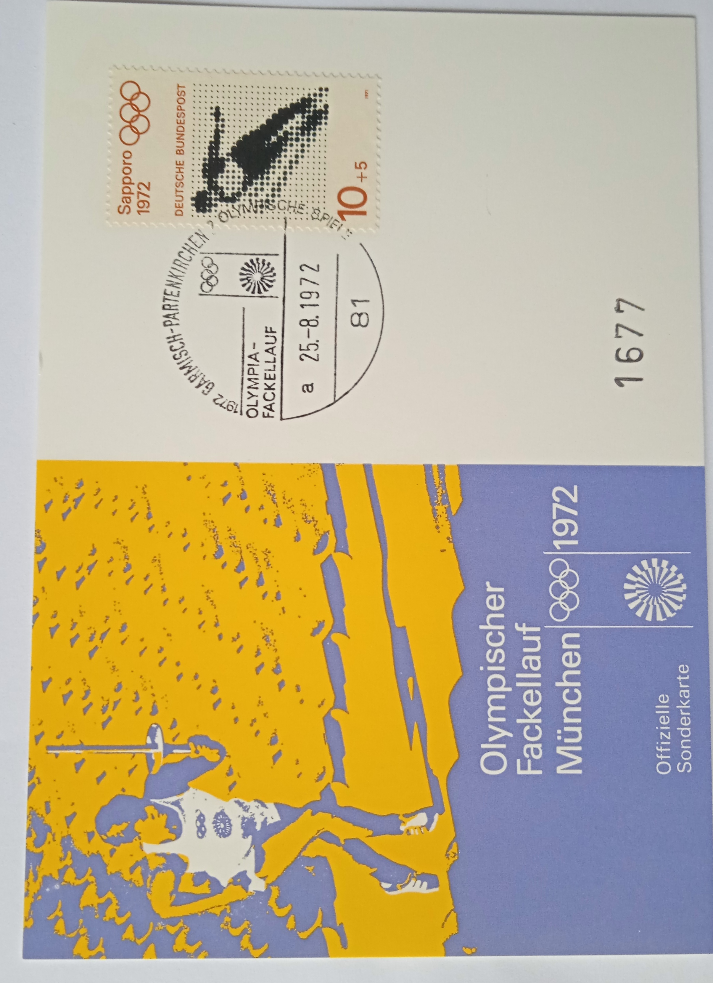 Karta Olympijské hry 1972 Mnichov