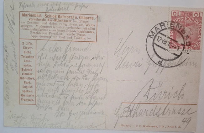 Pohlednice Mariánské lázně