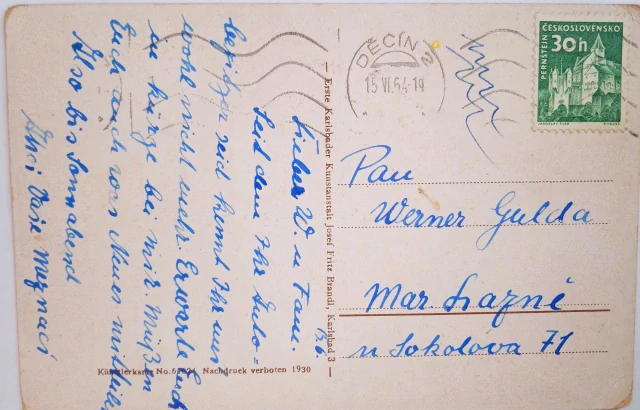 Pohlednice Mariánské lázně