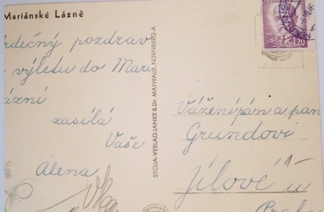 Pohlednice Mariánské lázně