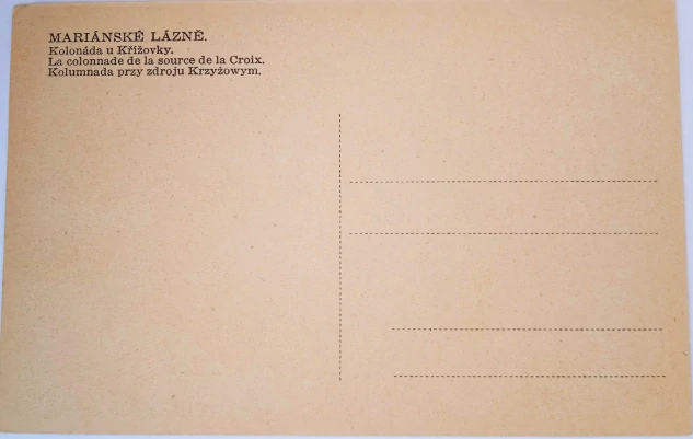 Pohlednice Mariánské lázně