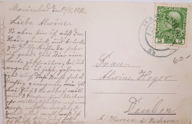 Pohlednice Mariánské lázně