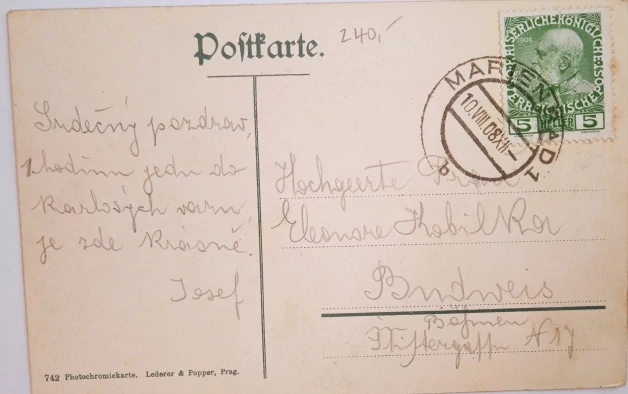 Pohlednice Mariánské lázně