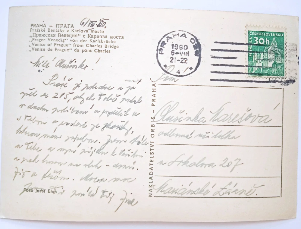 Pohlednice Praha - Čertovka