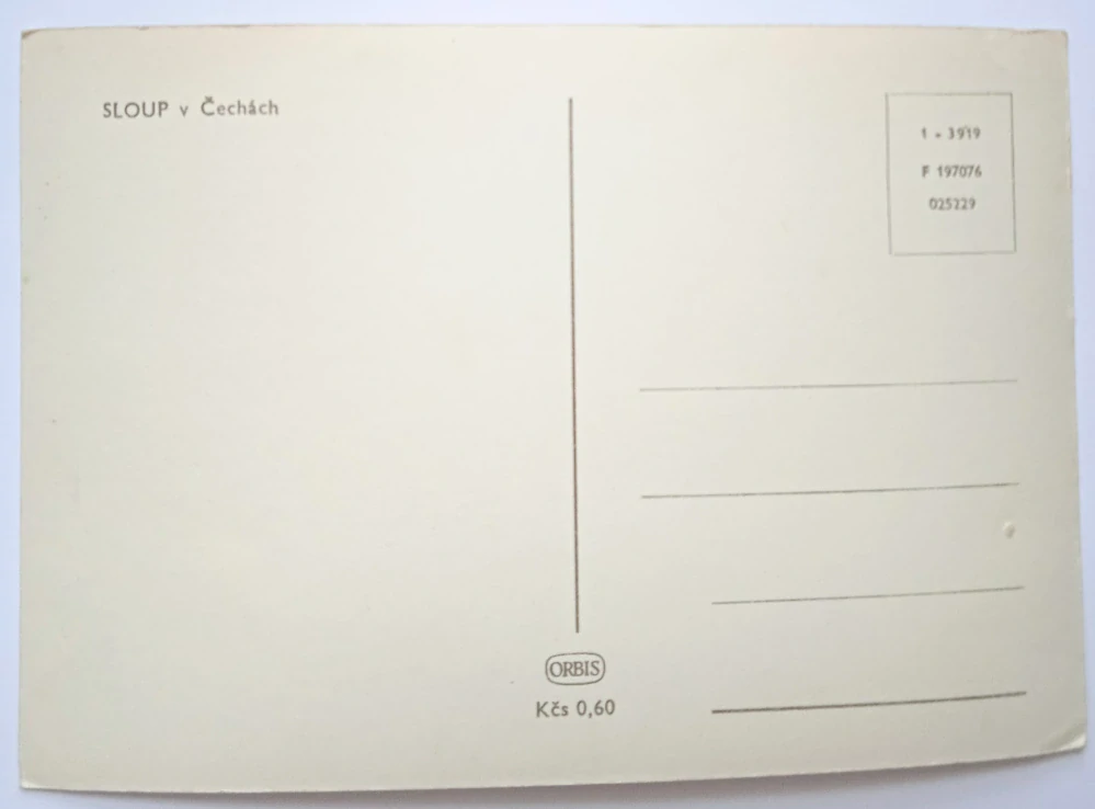 Pohlednice Sloup v Čechách