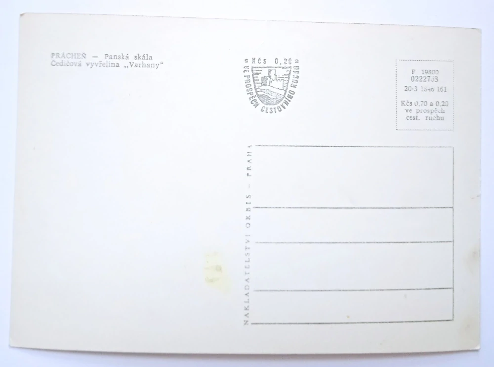 Pohlednice Prácheň - Panská skála