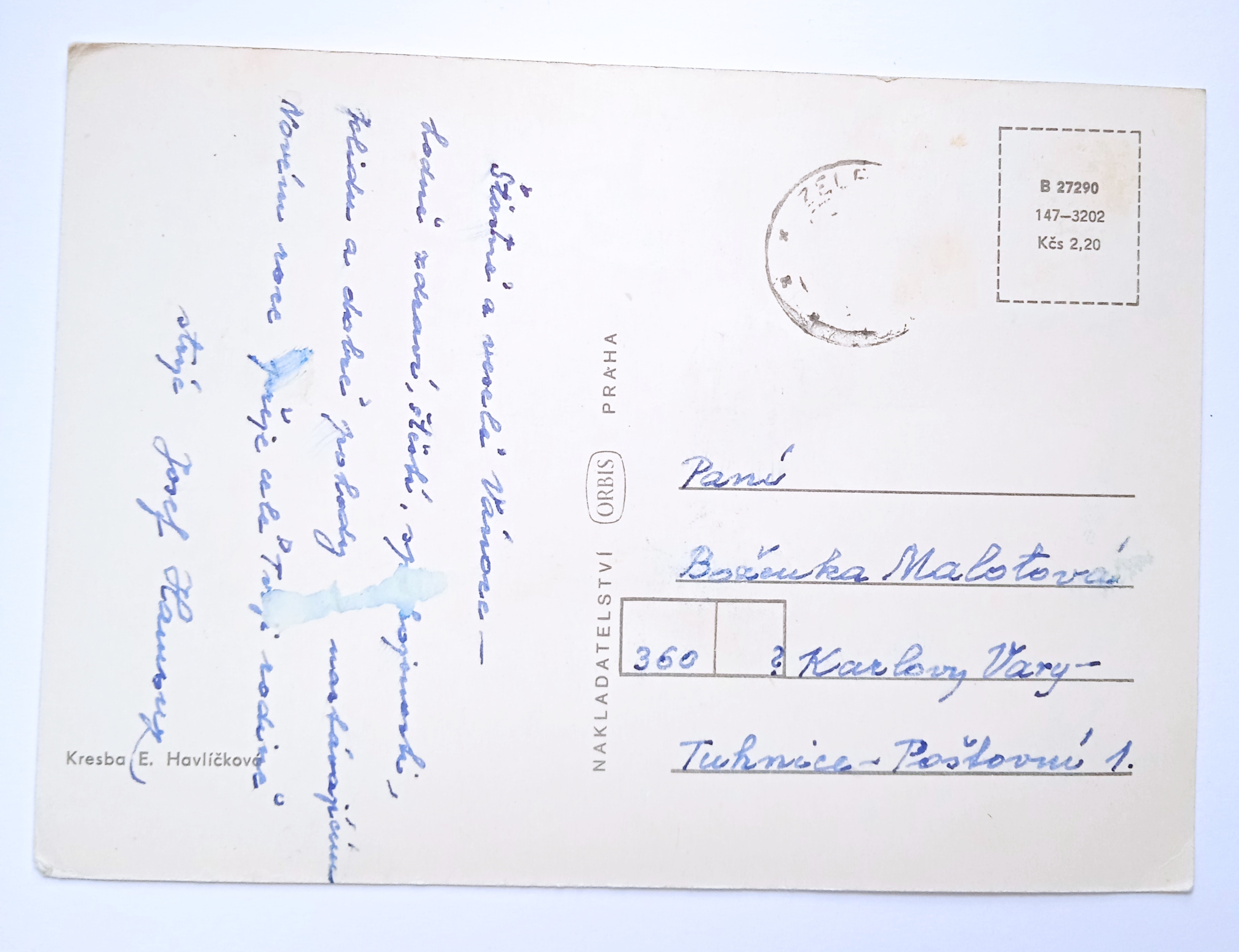 Dětská pohlednice 3D mrkací