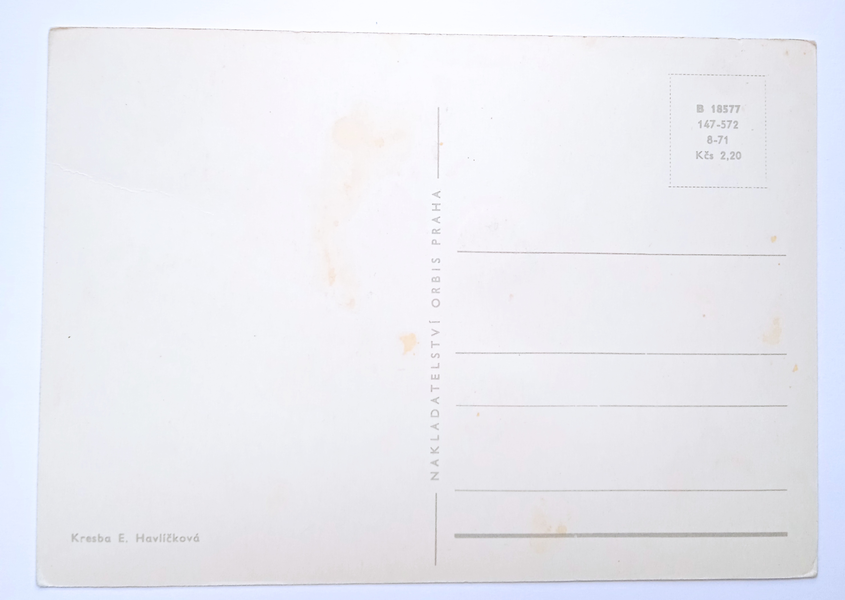 Dětská pohlednice 3D mrkací