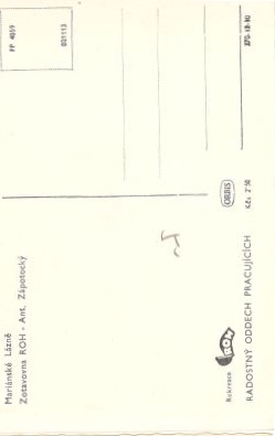 Pohlednice Mariánské lázně