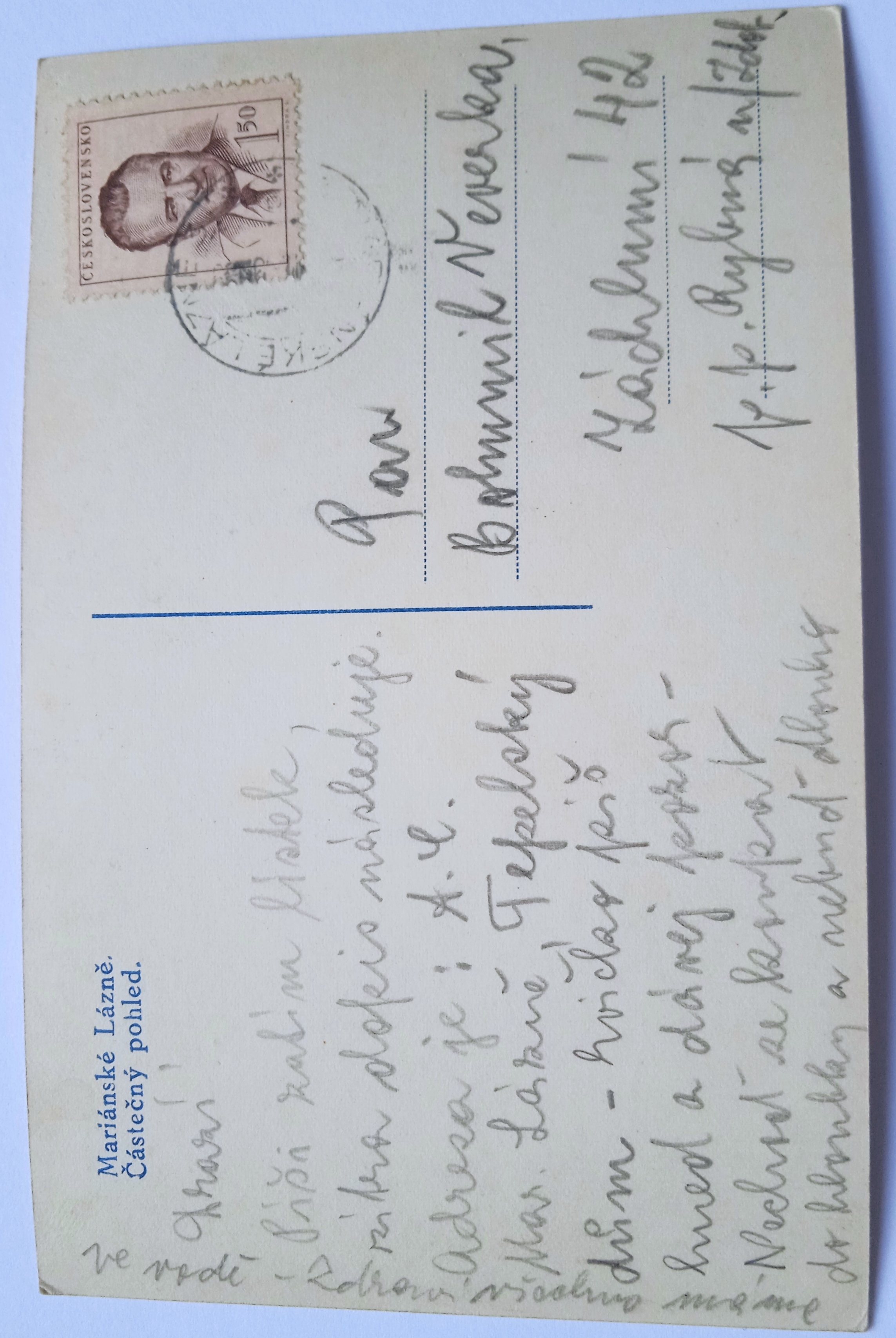 Pohlednice Mariánské lázně