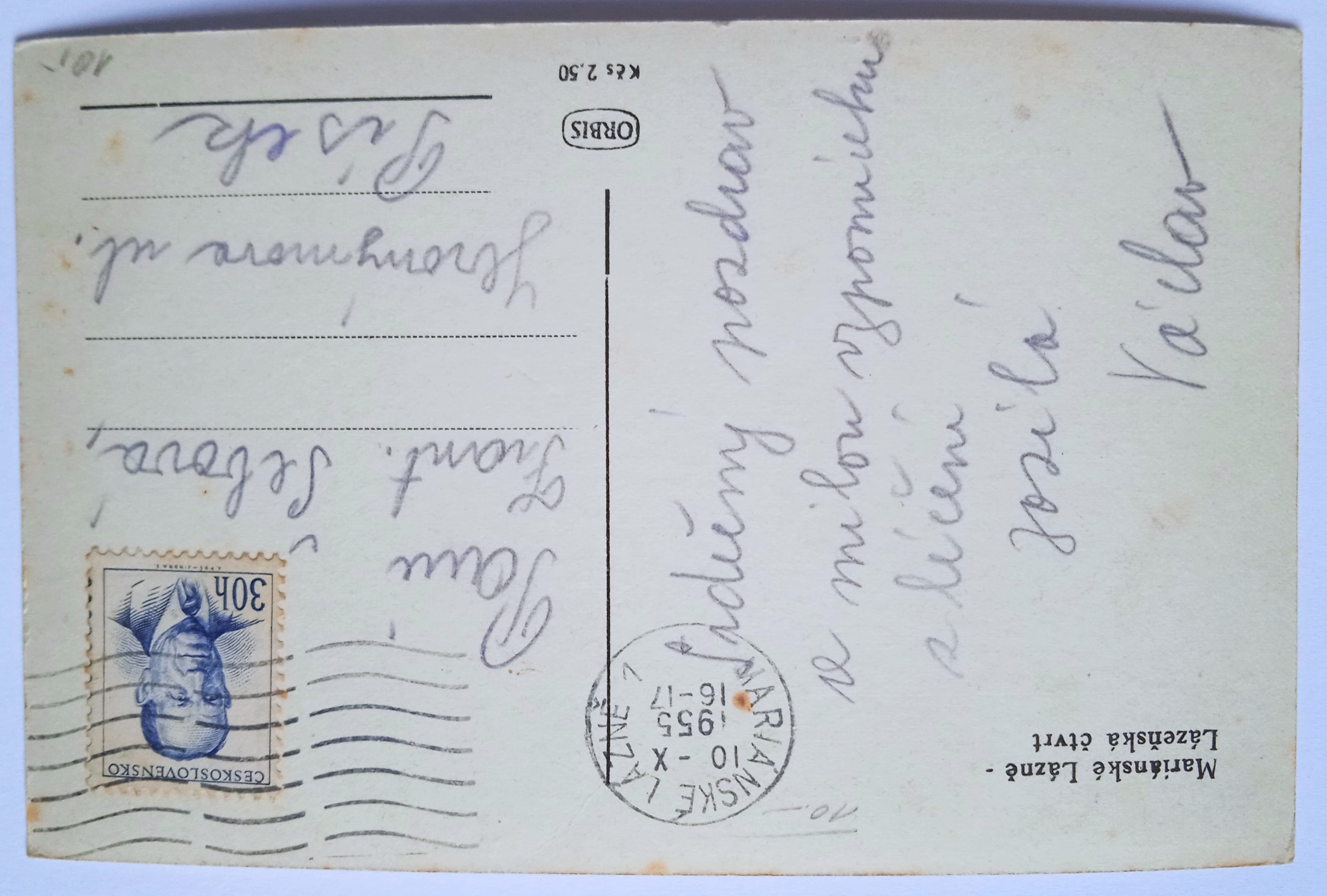 Pohlednice Mariánské lázně