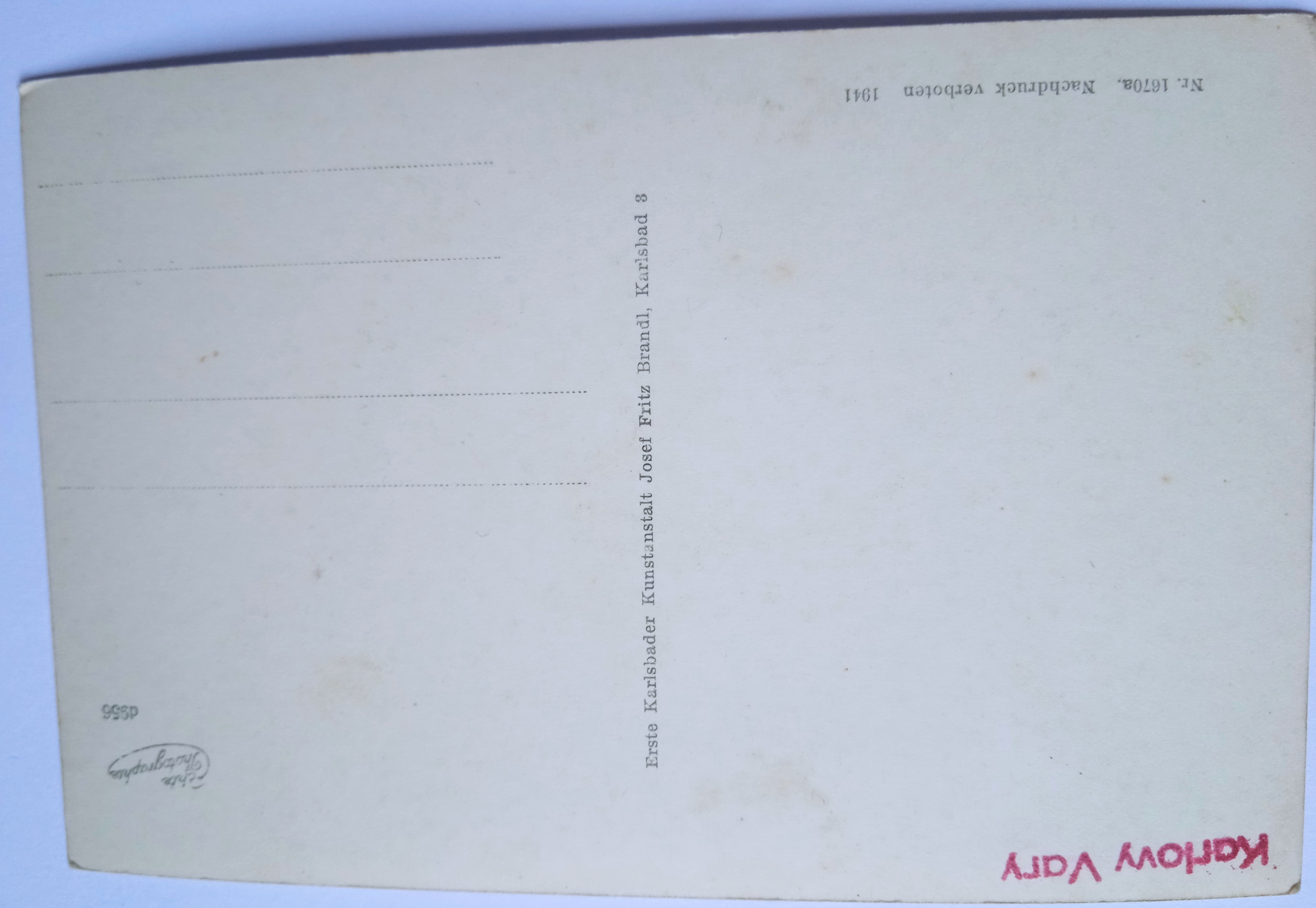 Pohlednice Karlovy Vary