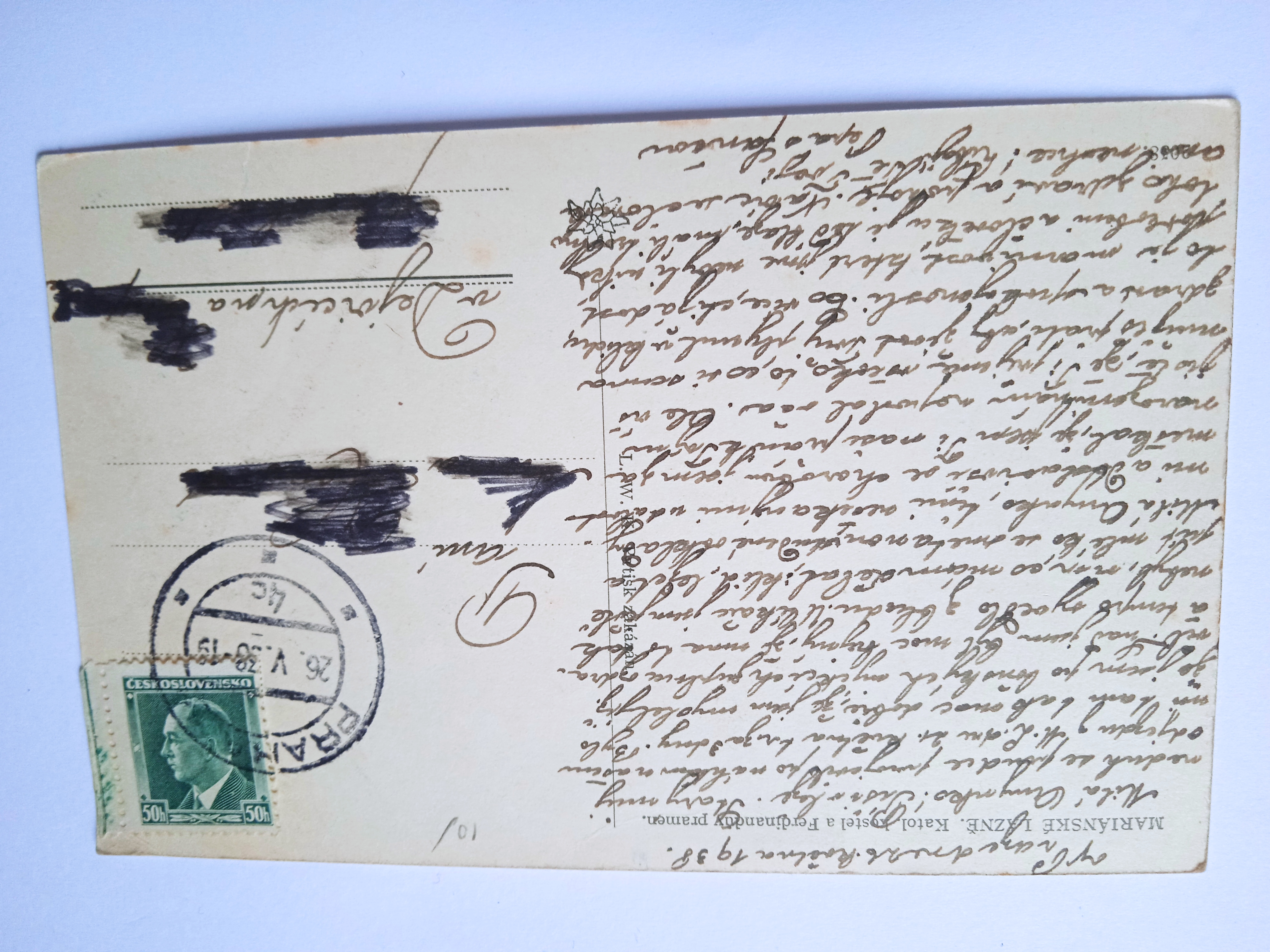 Pohlednice Mariánské lázně