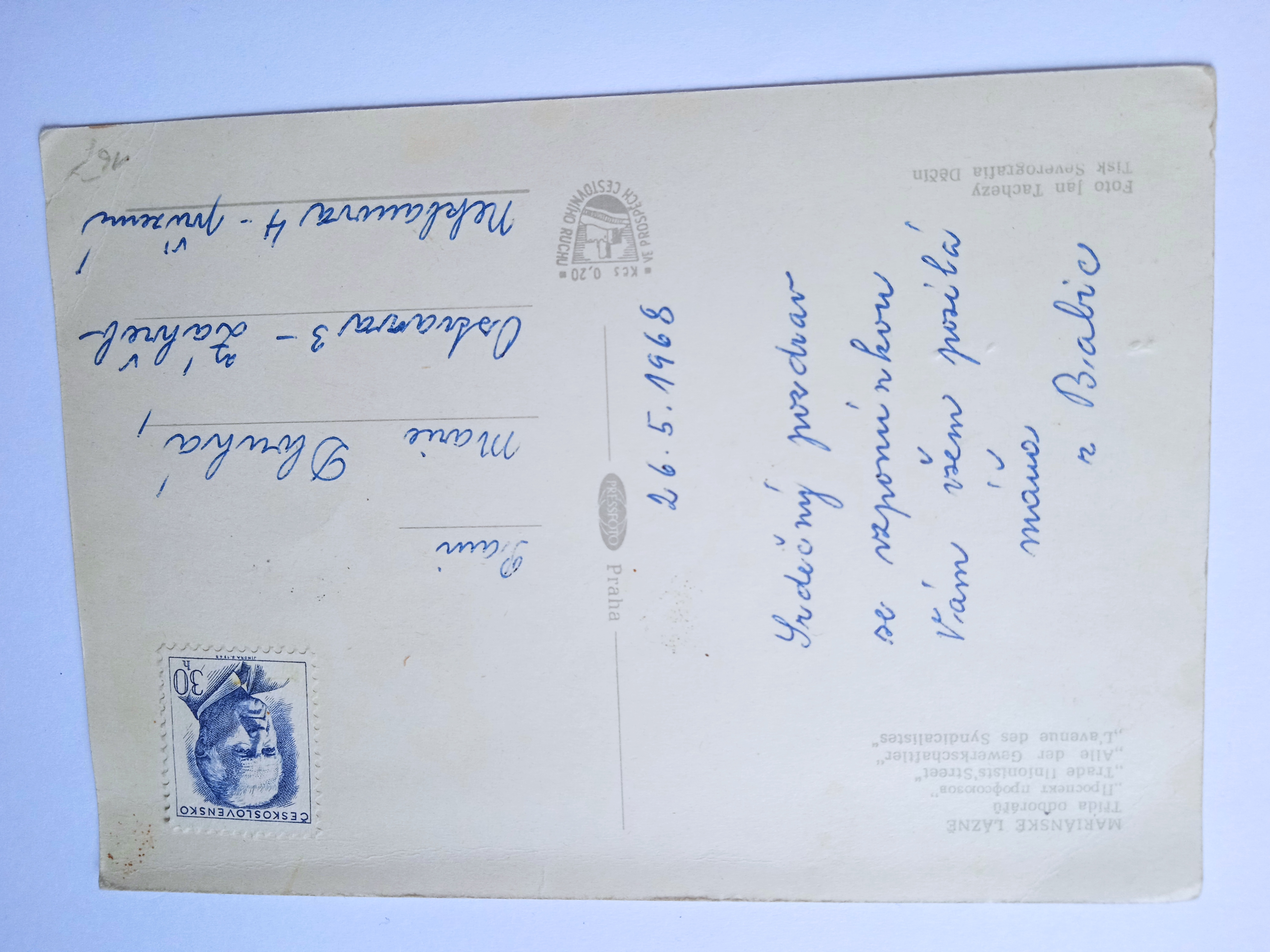 Pohlednice Mariánské lázně