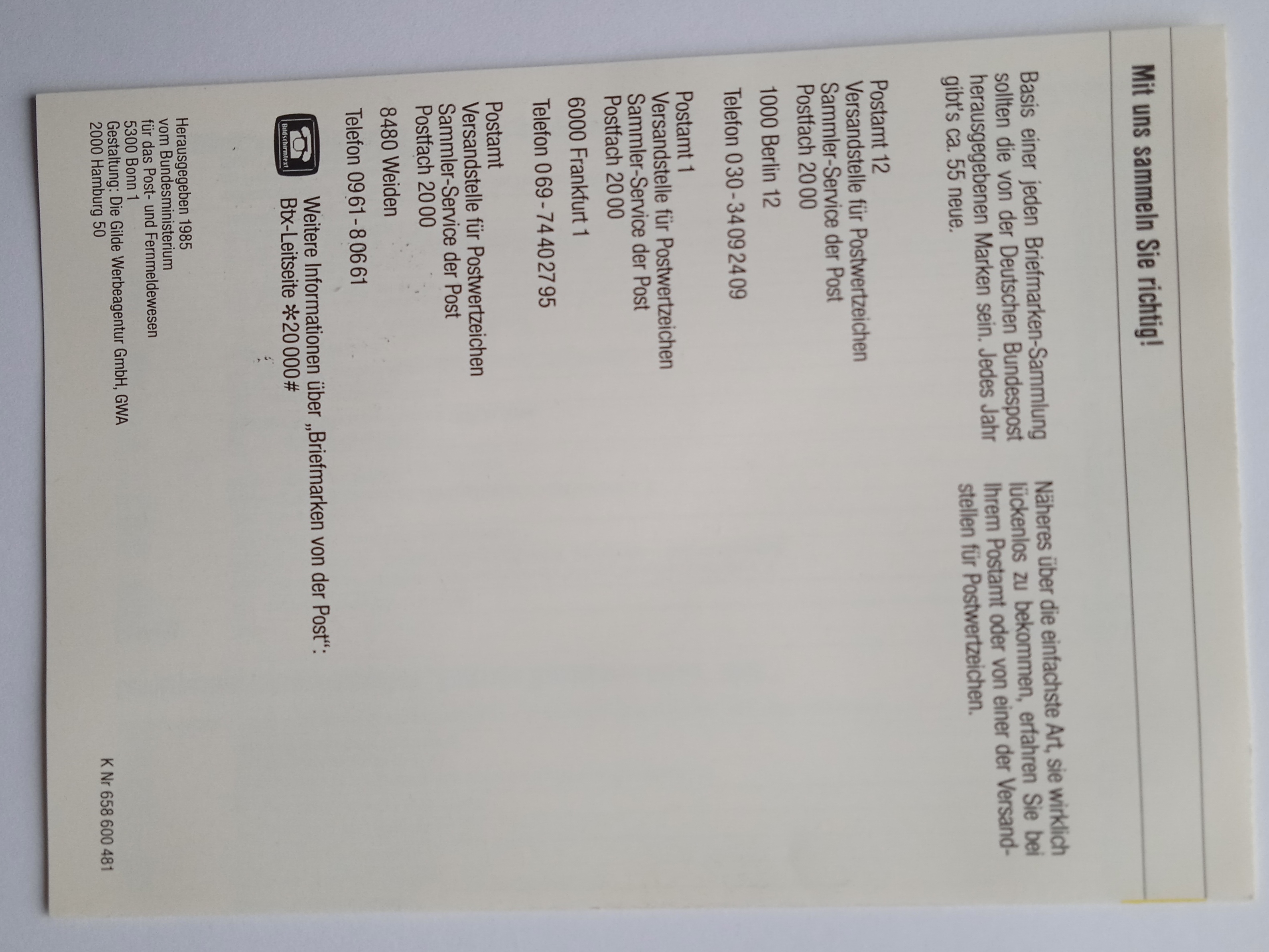 FDC Leták spolková pošta