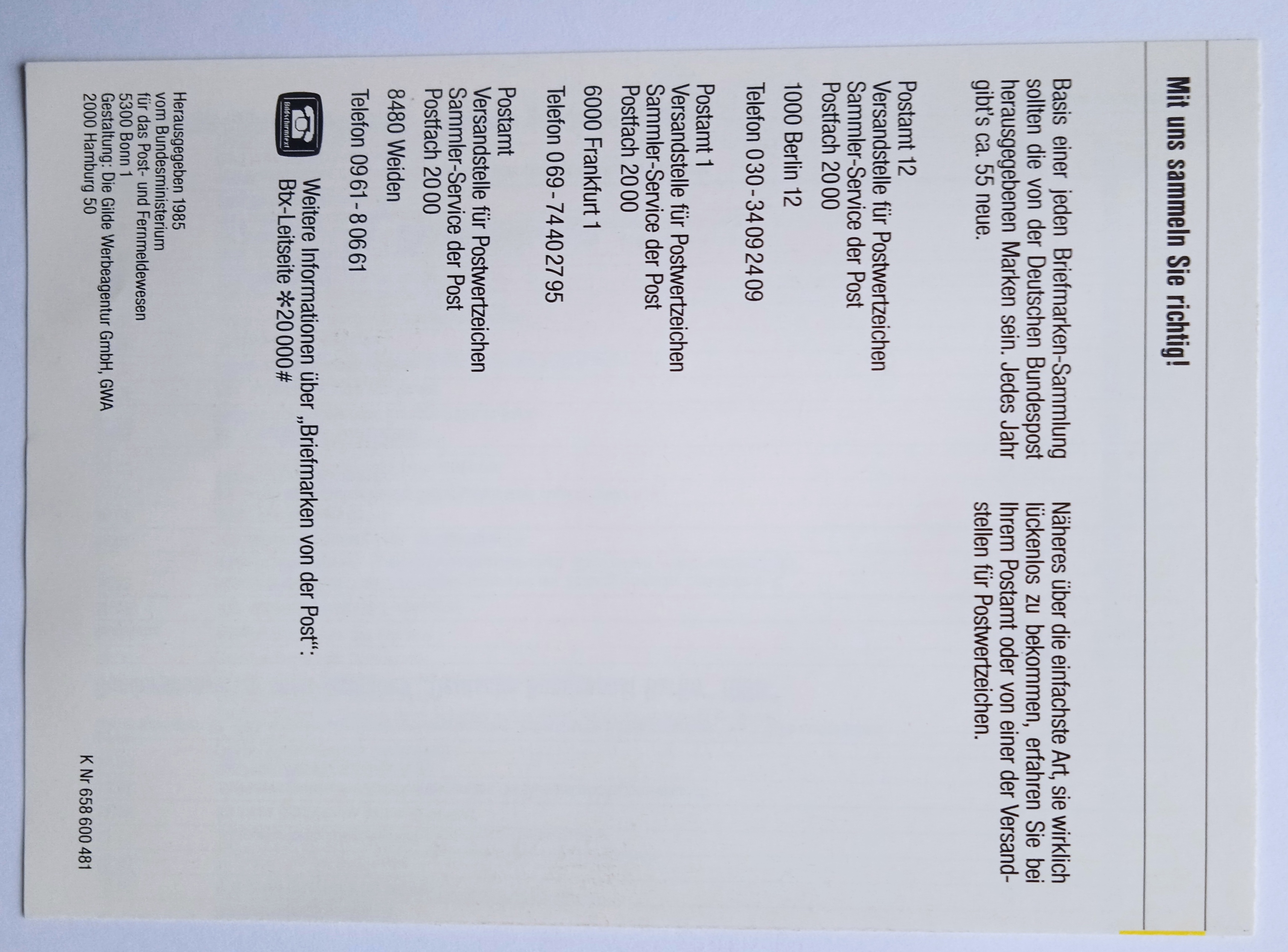 FDC leták 1250 let Bad Hersfeld