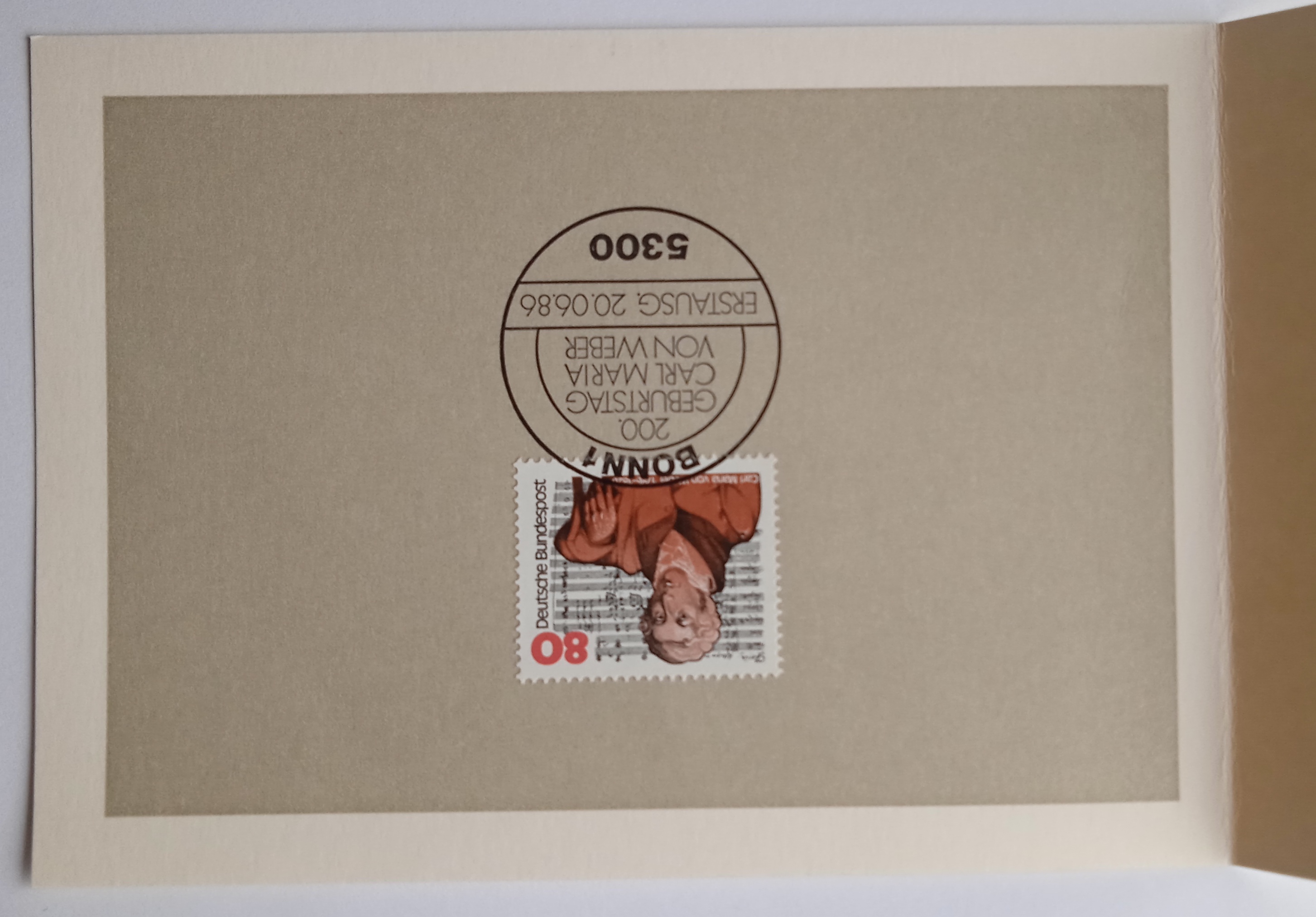 Pohlednice rozkládací Carl Maria von Weber