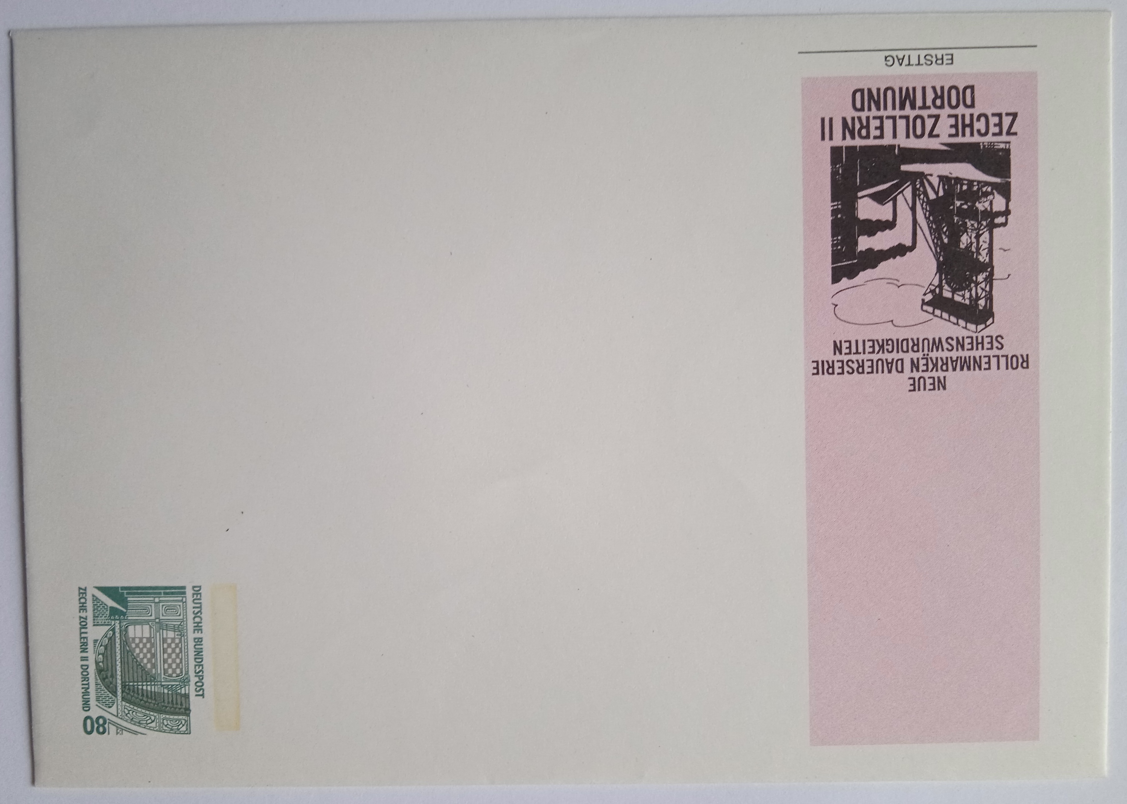 Obálka uhelné doly Zollern II Dortmund