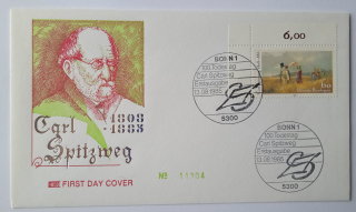 Obálka 100. výročí úmrtí Carla Spitzwega