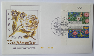 Obálka sociální péče německé spolkové pošty 1985